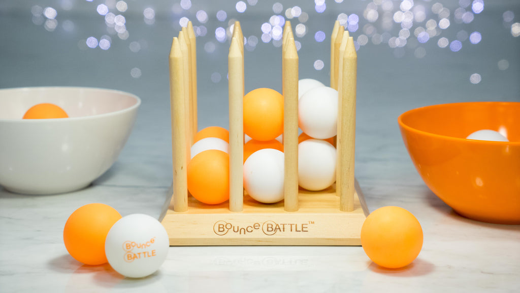 Bounce Battle Wood Edition Game Set: An Addictive Game of Strategy, Skill & Chance