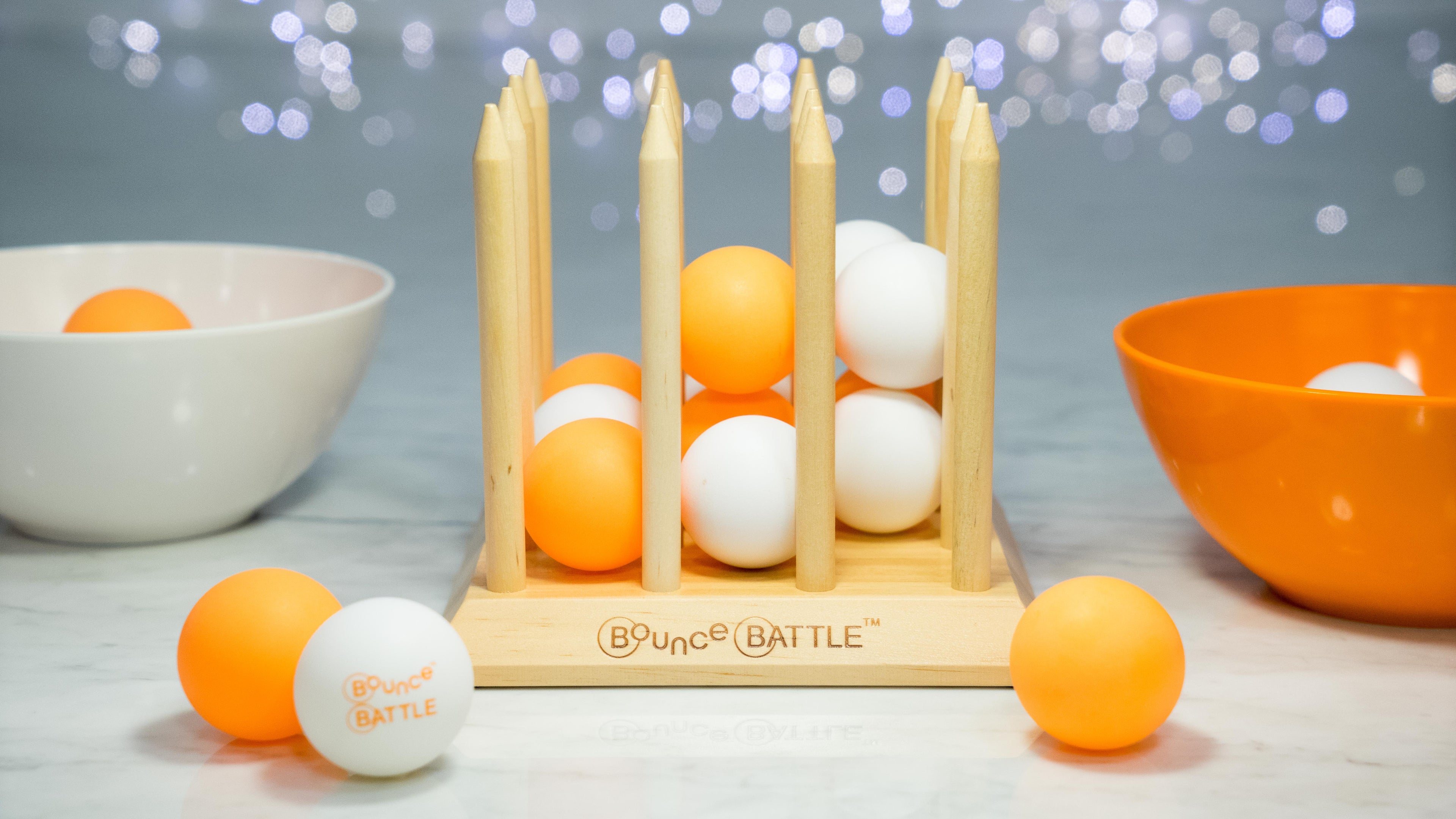 Bounce Battle Wood Edition Game Set: An Addictive Game of Strategy, Skill & Chance