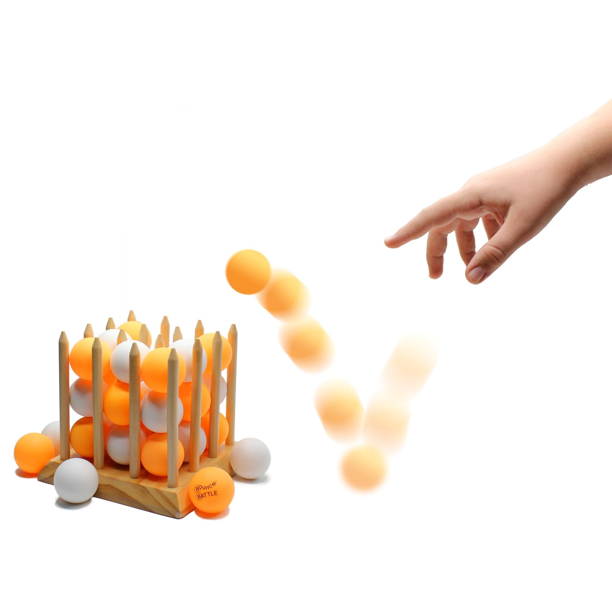 Bounce Battle Wood Edition Game Set: An Addictive Game of Strategy, Skill & Chance